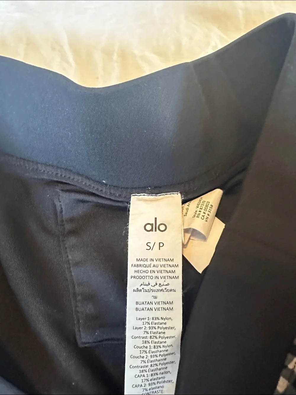 Alo Yoga Black Gingham Mini Tennis Skort - Size S